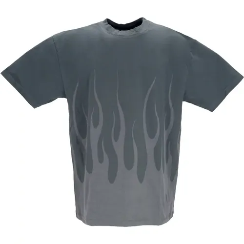 Flames Men's T-Shirt Balsam , male, Sizes: S, XL, L, M - Vision OF Super - Modalova