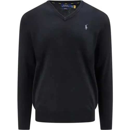 Knitwear V-Neck Slim Fit , male, Sizes: S - Ralph Lauren - Modalova