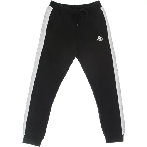 Sweatpants, male, , Size: L Men's Sweatpants Tracksuit Bottoms /White/Grey - Kappa - Modalova