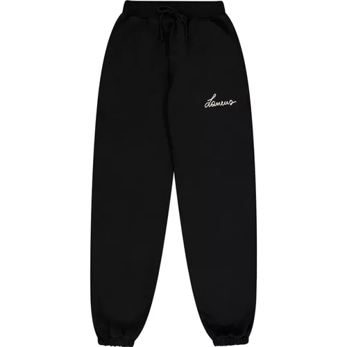 Jersey Tracksuit Style Trousers , male, Sizes: L, S - Laneus - Modalova