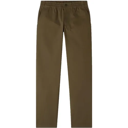 Chinos, male, , Size: XL Chuck Trousers with Peach Effect Material - A.p.c. - Modalova