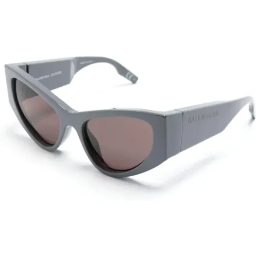 Grey Sunglasses with Accessories , female, Sizes: 56 MM - Balenciaga - Modalova
