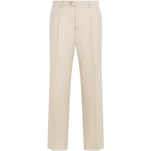 Wool Suit Trousers Nude & Neutrals , male, Sizes: XL, L, M - ETRO - Modalova