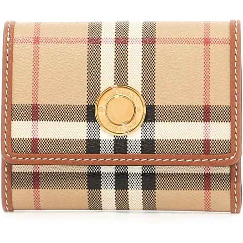 Faux Leather Bifold Wallet , female, Sizes: ONE SIZE - Burberry - Modalova