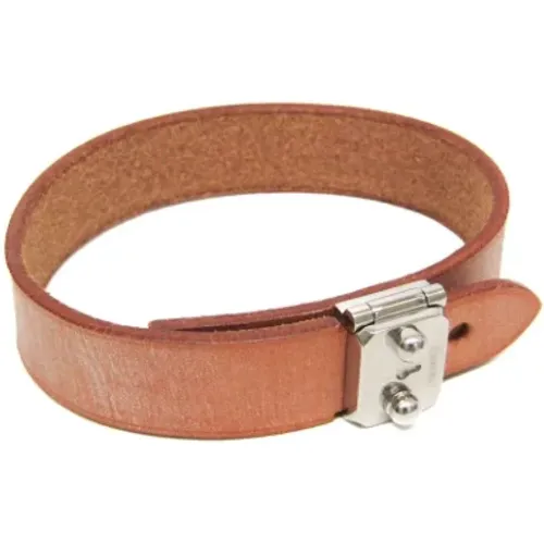 Pre-owned Jewellery, female, , Size: ONE SIZE Pre-owned Leather bracelets - Hermès Vintage - Modalova