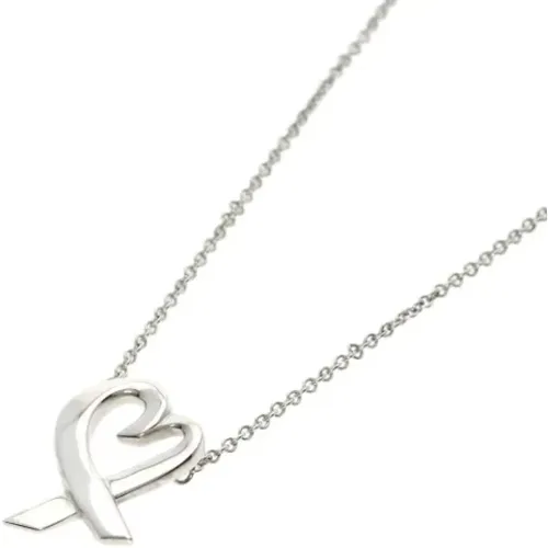 Pre-owned Jewellery, female, , Size: ONE SIZE Pre-owned Silver necklaces - Tiffany & Co. Pre-owned - Modalova