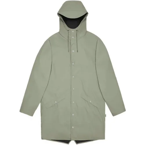 Rain Jackets, female, , Size: L Long Waterproof Rain Jacket - Rains - Modalova