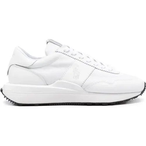 Weiße Leder Freizeit Sneakers , Damen, Größe: 37 EU - Polo Ralph Lauren - Modalova