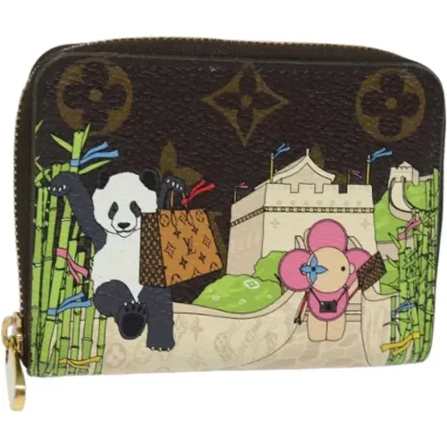 Pre-owned Wallets, female, , Size: ONE SIZE Pre-owned Canvas wallets - Louis Vuitton Vintage - Modalova