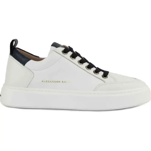 Blue Stylish Sneakers , male, Sizes: 7 UK - Alexander Smith - Modalova