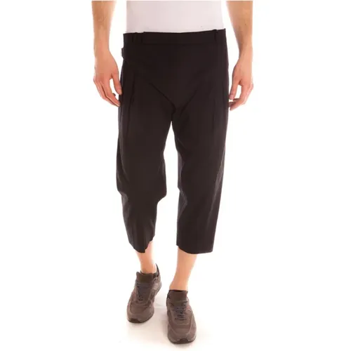 Cropped Trousers, male, , Size: M Cropped Trousers - Daniele Alessandrini - Modalova