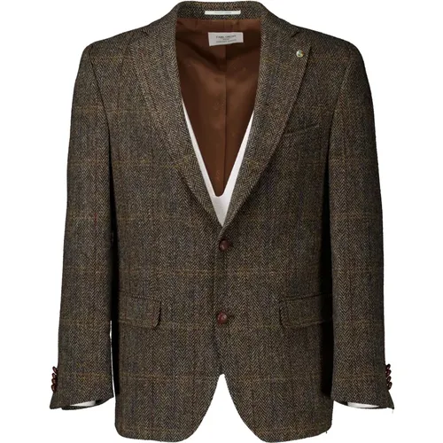 Theo Colberts Dunkelbrauner Blazer , Herren, Größe: L - carl gross - Modalova