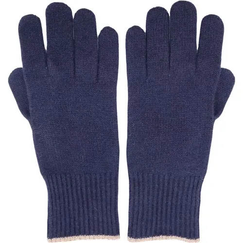 Cashmere Gloves Ribbed Cuff , male, Sizes: L, M - BRUNELLO CUCINELLI - Modalova