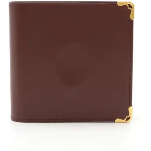 Pre-owned Wallets, female, , Size: ONE SIZE Pre-owned Leather wallets - Cartier Vintage - Modalova