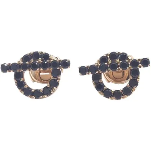 Pre-owned Jewellery, female, , Size: ONE SIZE Pre-owned Fabric earrings - Hermès Vintage - Modalova