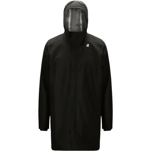 Triple-Layer Bonded Jersey Parka , Herren, Größe: M - K-way - Modalova