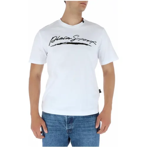 Printed Short Sleeve T-shirt , male, Sizes: S, XL, L - Plein Sport - Modalova