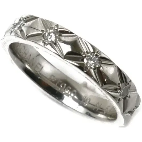 Pre-owned Jewellery, female, , Size: ONE SIZE Pre-owned Platinum rings - Chanel Vintage - Modalova