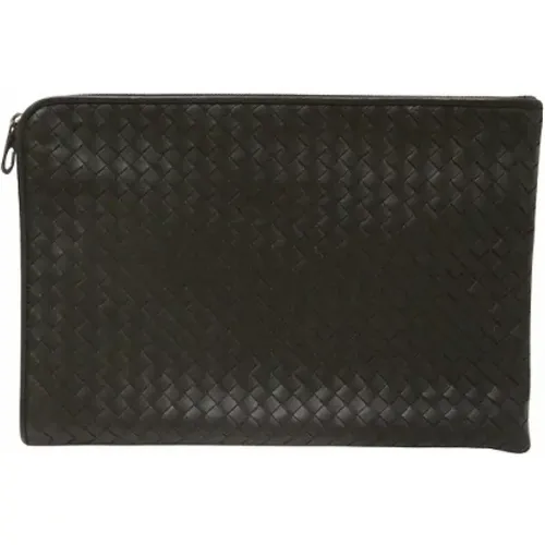 Pre-owned Clutches, female, , Size: ONE SIZE Pre-owned Leather clutches - Bottega Veneta Vintage - Modalova