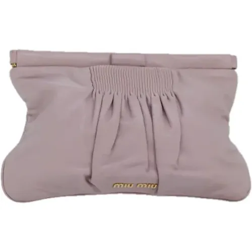 Pre-owned Leder clutches - Miu Miu Pre-owned - Modalova