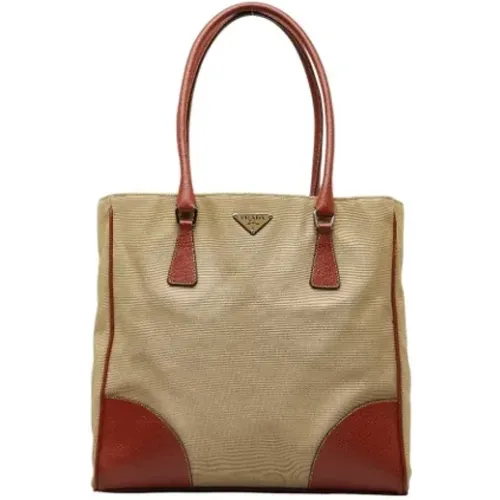 Pre-owned Tote Bags, female, , Size: ONE SIZE Pre-owned Canvas totes - Prada Vintage - Modalova