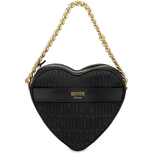 Shoulder Bags, female, , Size: ONE SIZE Stylish Leather Bag - Moschino - Modalova