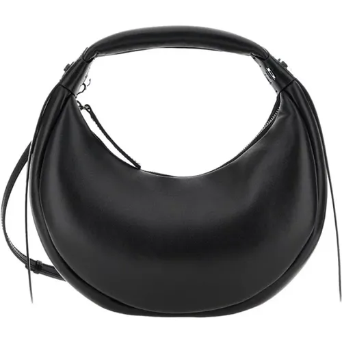 Schwarze Leder Hobo Tasche Hogan - Hogan - Modalova