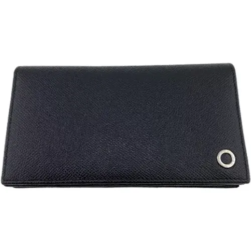 Pre-owned Wallets, male, , Size: ONE SIZE Pre-owned Leather wallets - Bvlgari Vintage - Modalova