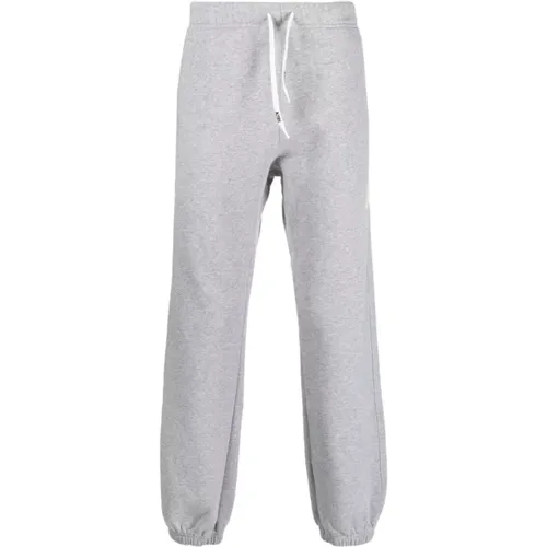 Sweatpants, male, , Size: M Grey Cotton Sweatpants with Adjustable Waistband - Autry - Modalova