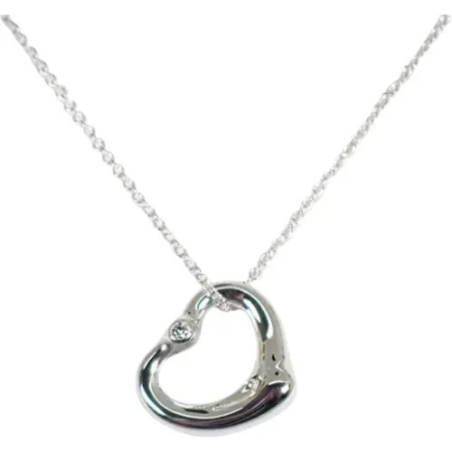 Pre-owned Jewellery, female, , Size: ONE SIZE Pre-owned Silver necklaces - Tiffany & Co. Pre-owned - Modalova