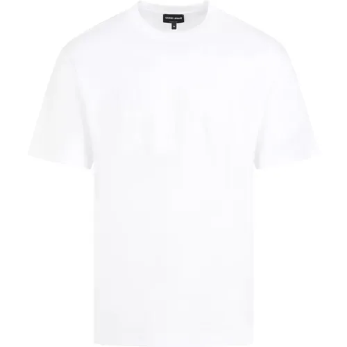 Optical T-Shirt , male, Sizes: M, XL, L, S, 2XL - Giorgio Armani - Modalova