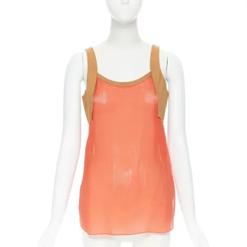 Pre-owned Fabric tops , female, Sizes: S - Hermès Vintage - Modalova