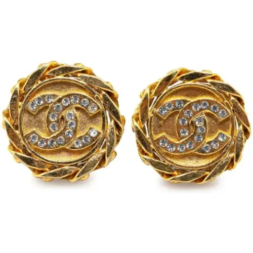 Pre-owned Jewellery, female, , Size: ONE SIZE Pre-owned Metal earrings - Chanel Vintage - Modalova