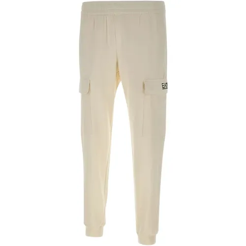 Sweatpants, male, , Size: S Stretch Cotton Jogger - Emporio Armani EA7 - Modalova