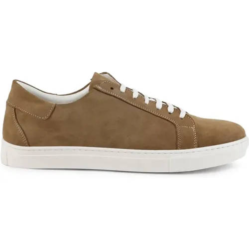 Brando Wildleder Sneakers Braun , Herren, Größe: 40 EU - Duca di Morrone - Modalova