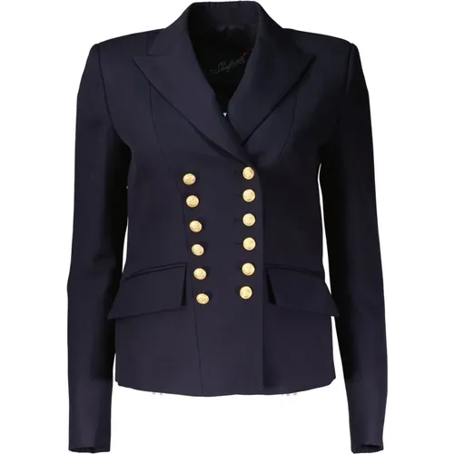 Blazers, female, , Size: M Short Fitted Blazer - Seafarer - Modalova