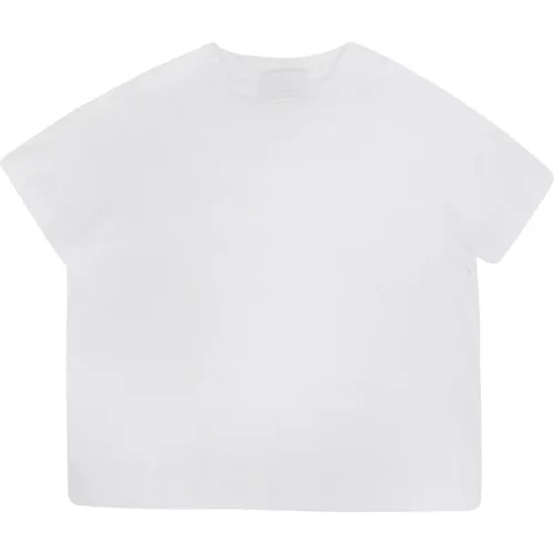 Crop T-shirt in cotton , female, Sizes: XS, L - Daniele Fiesoli - Modalova