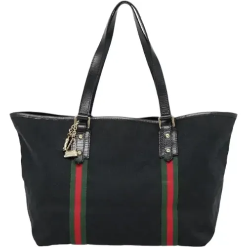 Pre-owned Tote Bags, female, , Size: ONE SIZE Pre-owned Canvas gucci-bags - Gucci Vintage - Modalova