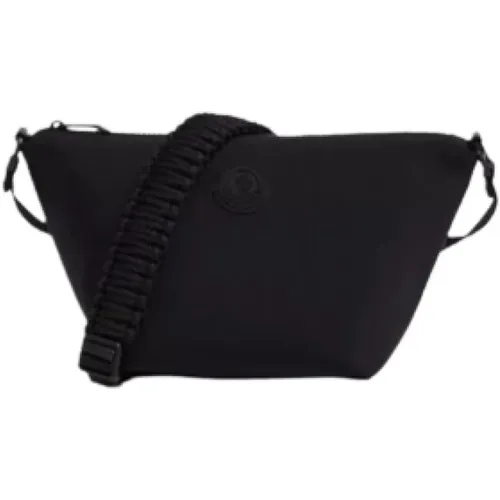 Schwarze Softshell Mesh Tasche mit Verstellbarem Gurt - Moncler - Modalova
