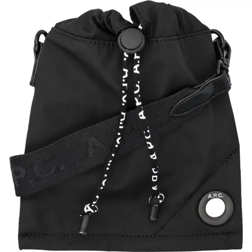 Handbag with Adjustable Strap , male, Sizes: ONE SIZE - A.p.c. - Modalova
