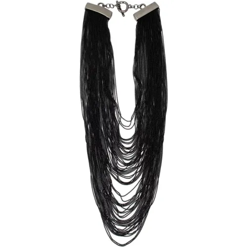 Luminous Multi-Turn Necklace , female, Sizes: ONE SIZE - Fabiana Filippi - Modalova