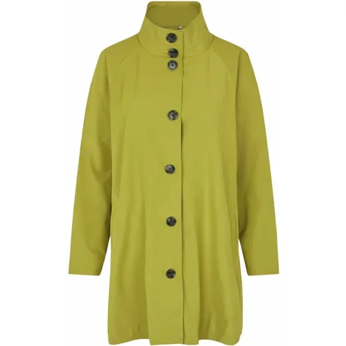 Classic A-line Jacket with High Neck , female, Sizes: 2XL - Masai - Modalova