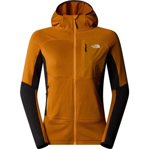 Powergrid Hoodie Iron Citrus Stil , Damen, Größe: XL - The North Face - Modalova