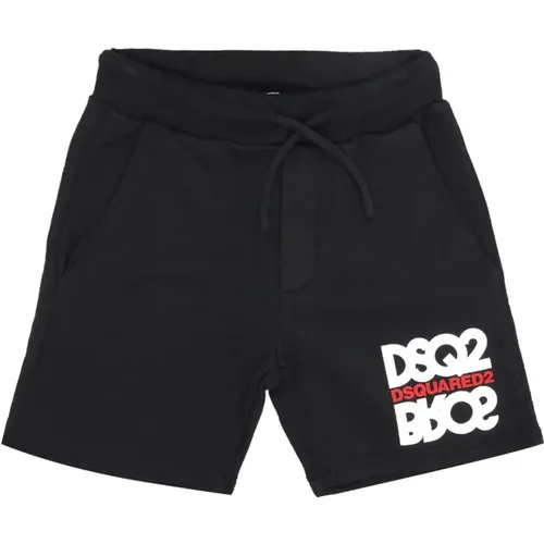 Kinder Bermuda Shorts mit Druck - Dsquared2 - Modalova