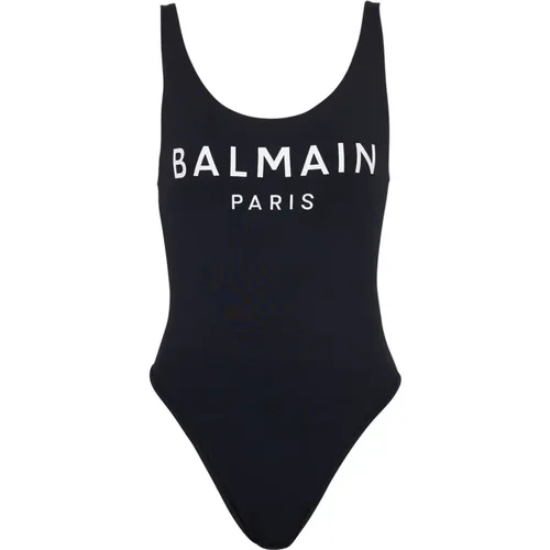 Paris Badeanzug , Damen, Größe: S - Balmain - Modalova