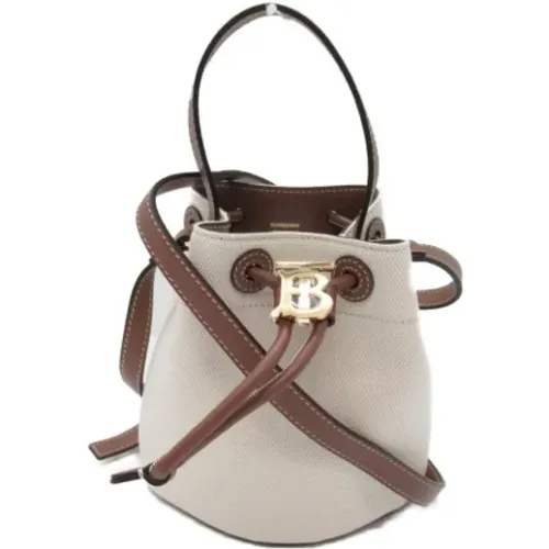 Pre-owned Bucket Bags, female, , Size: ONE SIZE Pre-owned Canvas handbags - Burberry Vintage - Modalova