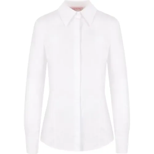 Cotton Poplin Shirt , female, Sizes: M - Valentino Garavani - Modalova