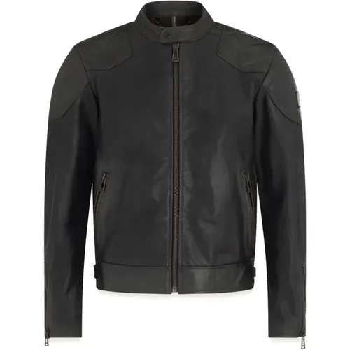 Schwarze Leder Legacy Jacke - Belstaff - Modalova