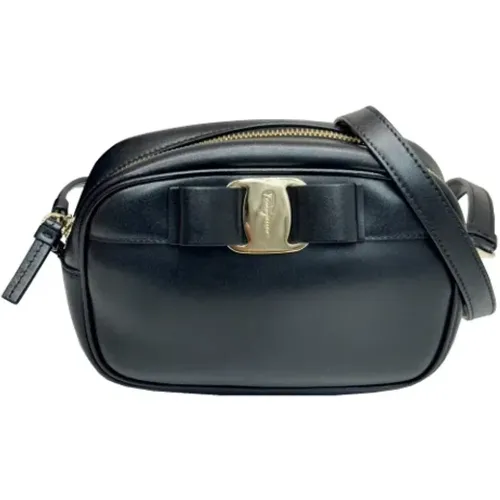 Pre-owned Cross Body Bags, female, , Size: ONE SIZE Pre-owned Leather shoulder-bags - Salvatore Ferragamo Pre-owned - Modalova