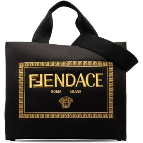 Pre-owned Tote Bags, female, , Size: ONE SIZE Pre-owned Canvas totes - Fendi Vintage - Modalova